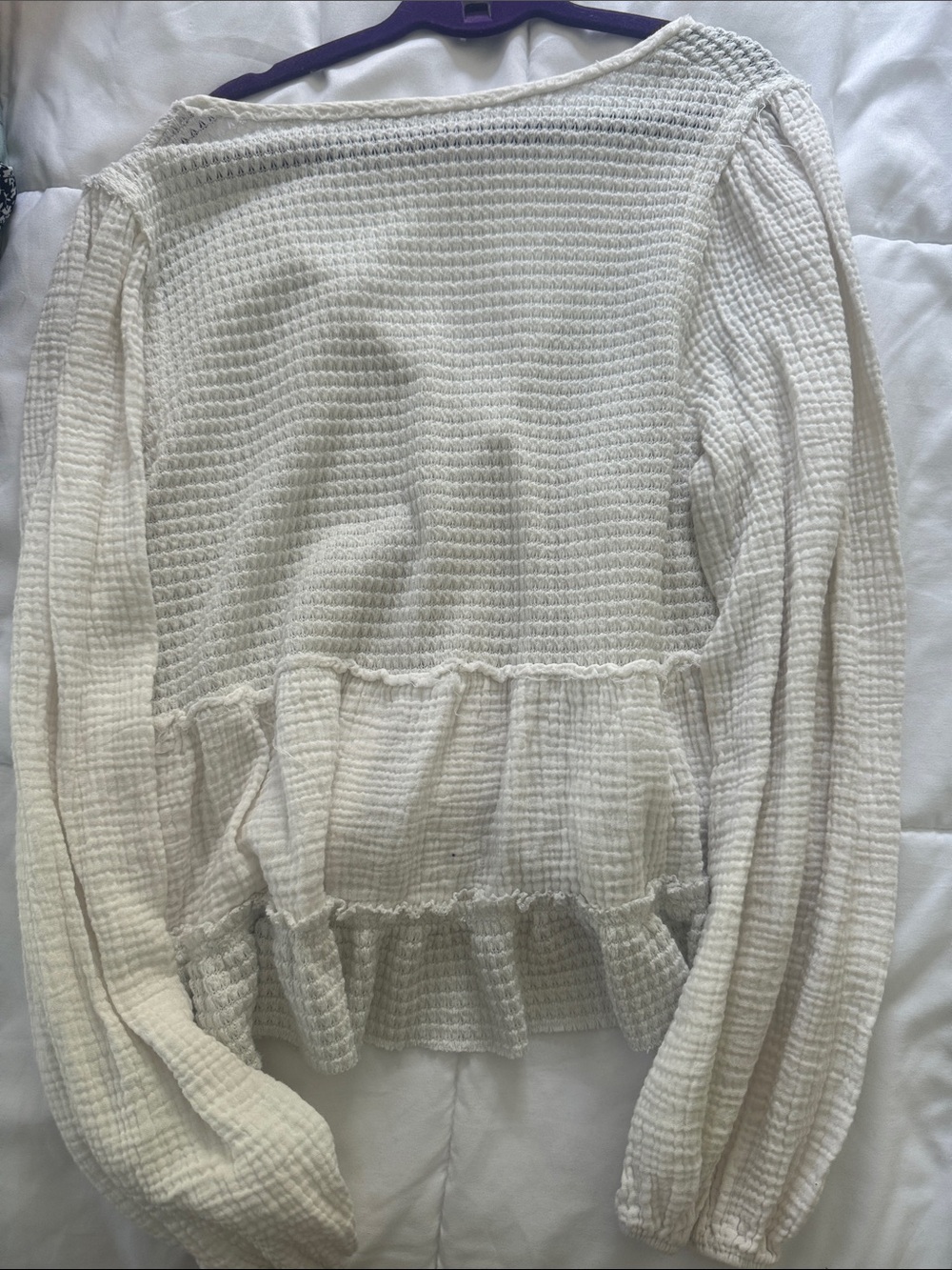 Altar'd State Catarina Long Sleeve Babydoll Top - Picture 2 of 2